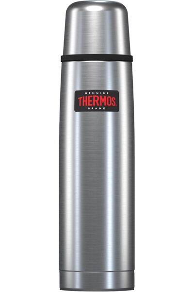 Thermos قارورة من الفولاذ المقاوم للصدأ، خفيفة الوزن وصغيرة الحجم - سعة 1.0 ل...