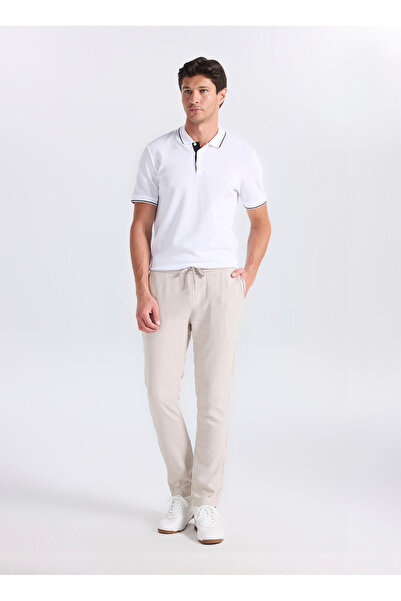 ALTINYILDIZ CLASSICS Ekru Erkek Slim Fit Pantolon ACE001262041