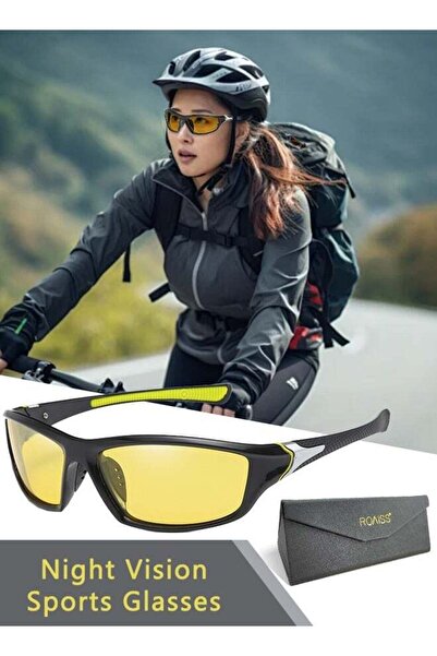 ROAISS Polarized Night Vision Sports Glasses for Men Women UV400 Protection D...