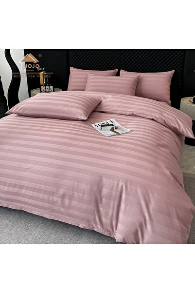 JOJO HOME Lenjerie de Pat 100% Bumbac, Damasc Deluxe Hotelier, 6 Piese, Cearc...