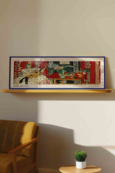 Buka Shops Henri Matisse Ud Çalan Kadın Panoramik Çerçeveli Tablo