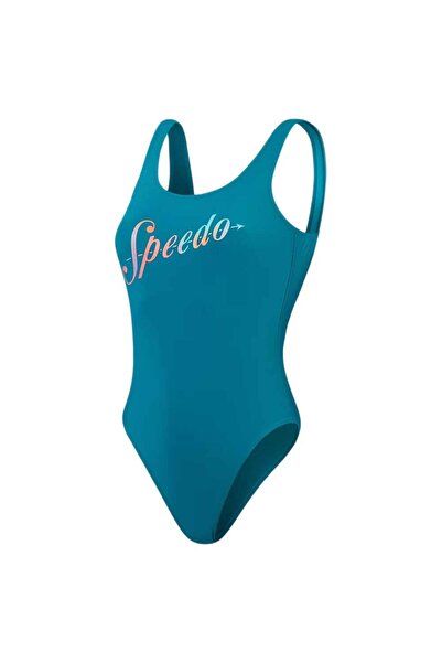 SPEEDO Costum de baie întreg pentru femei: Costum de baie cu logo și spate ad...