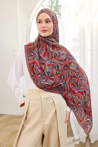 Silk Home Urban Hours Bohemian Daisy Brown Mayda Shawl