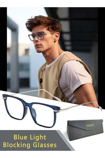 ROAISS Blue Light Blocking Glasses Computer Reading Gaming TV Phone Square Ey...