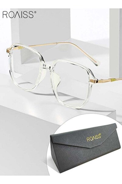 ROAISS Blue Light Blocking Glasses TR Frame Large Reading Eyeglasses Fashion ...