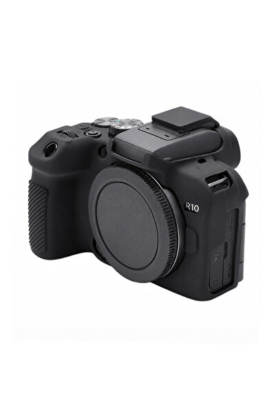 FotoManiac Husă de protecție din silicon pentru camera Canon EOS R10, Negru