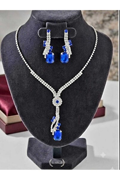 shop Stylish Design Ocean Blue Necklace Set