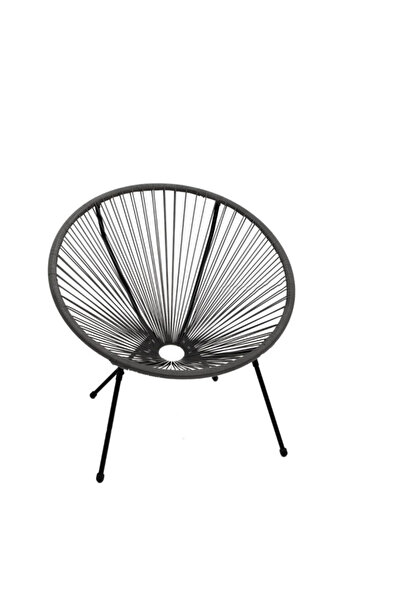 Q DECOR home&kids&garden Scaun rotund de terasă Acapulco, din ratan sintetic ...