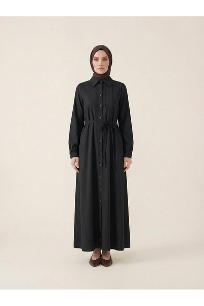 Beyza Giyim 9669 Pile Detaylı Elbise