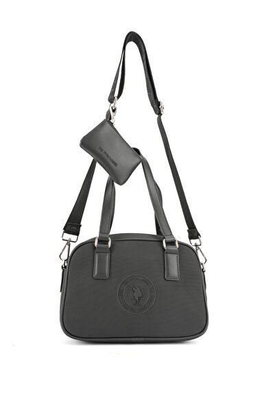 U.S. Polo Assn. حقيبة ماسنجر نسائية سوداء اللون US26679