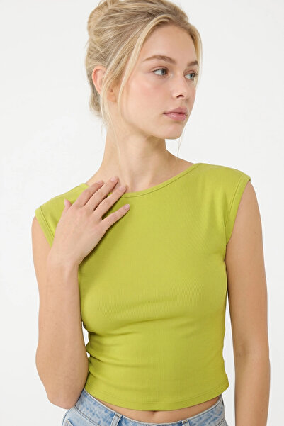 Alexa Dash Sırt Dekolteli Crop Top