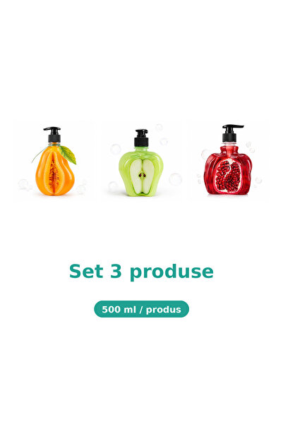 Tasty Set 3 Produse Tasty, Mix Pepene Galben, Mar Extract, Rodie