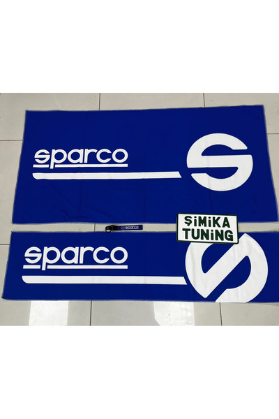 şimika tuning tuningmarketim Blue Sparco Torpedo and Back Towel Set 2 Pieces ...