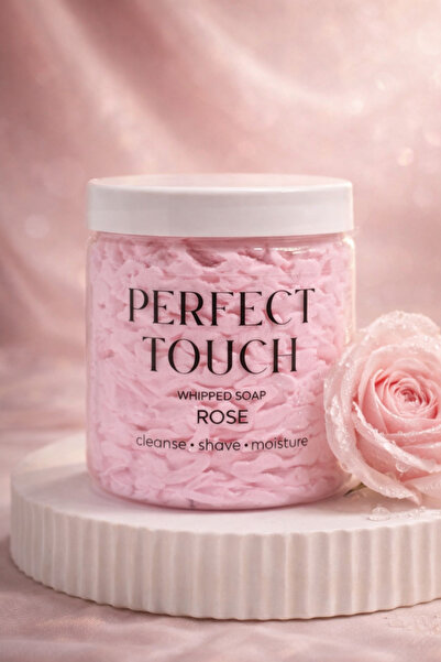 Purivo Perfect Touch Rose Essence Whipped Soap Moisturizing and Softening Cre...