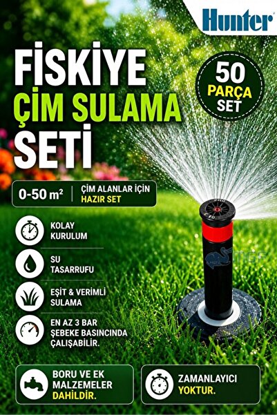 ERMAK 5 Adet Hunter Psu 17-a 5 mt Yarıçap Çim Sulama Sprey Fıskiye Ve Montaj ...