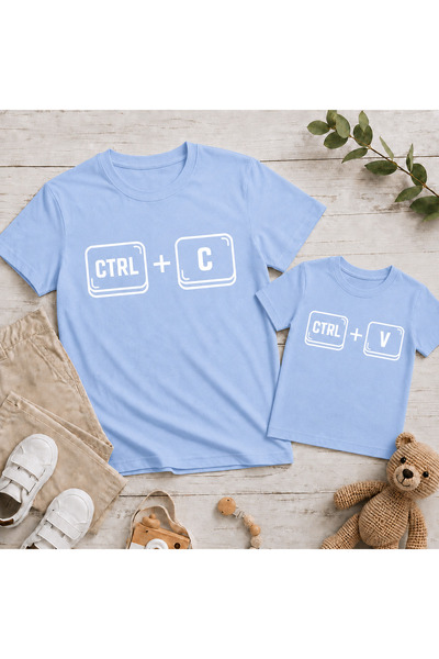 LORVEX Tricou oversize pentru Ziua Tatălui, combinație tată-copil, 100% bumba...
