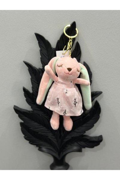 Denizatı Cute Sleeping Bunny Keychain Bag Ornament Pink