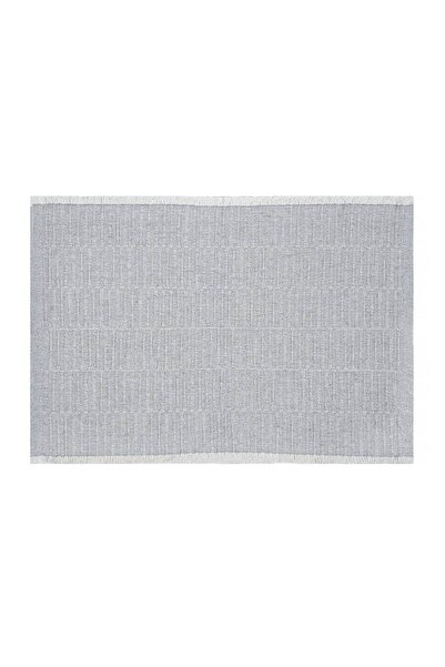 OEM Suport Pentru Farfurii, Alb, Model Geometric, Bumbac, 42x30cm
