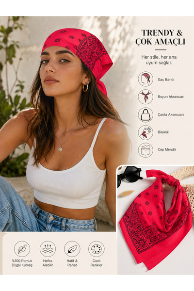 Bandana 100% Cotton Ethnic Pattern