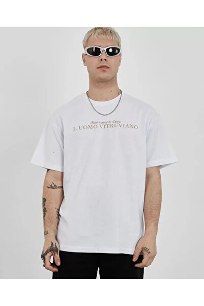 Beruflic Unisex Crew Neck Printed Oversize Tshirt