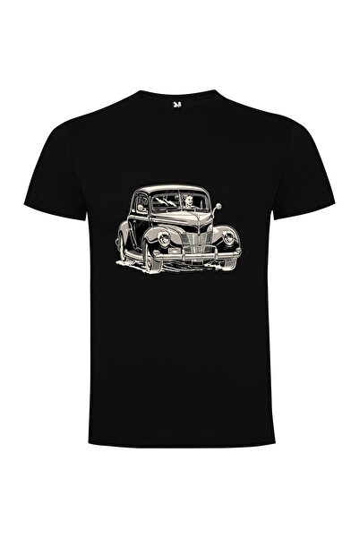 iLovePrints Vintage Vroom Illustration Tshirt