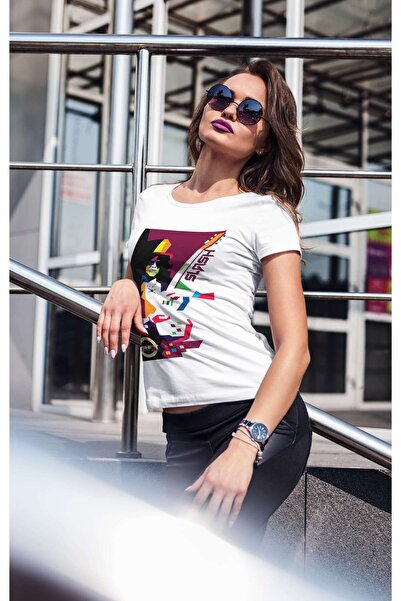 iLovePrints Colorful Abstract Guitarist Tshirt