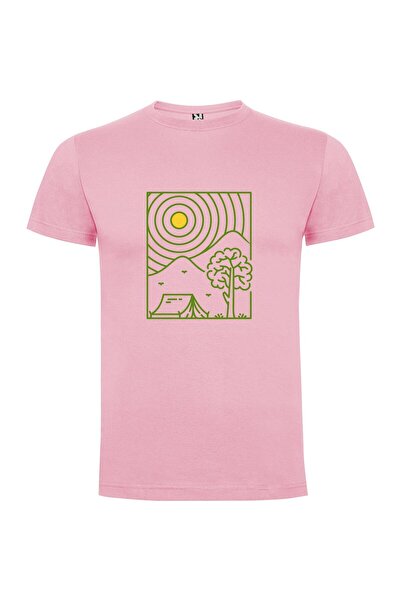 iLovePrints Tent & Trees Outdoors Tshirt