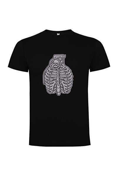 iLovePrints Titanium Cyber Skeleton Tshirt