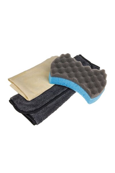 OEM Lavetă Piele Artificială pentru Mașină, 42x37cm, 3 piese