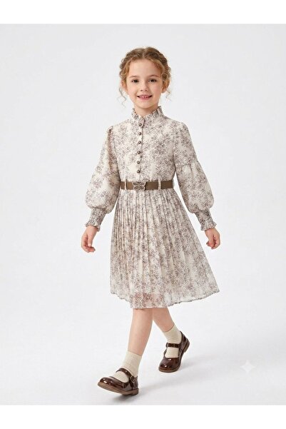 PYROMETHEUS Girls' Midi Fringed Dress