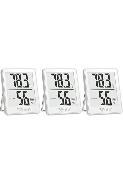 DOQAUS Digital Room Indoor Thermometers, Mini Humidity Meter, Hygrometer Ther...