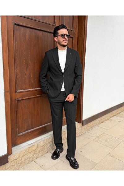 Avni Ceylan Milano Collection Riviera Striped Suit