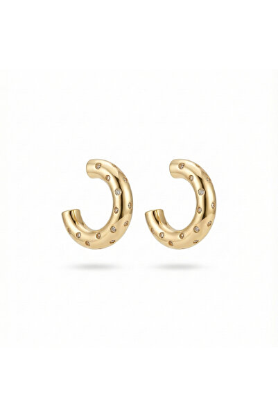 PerleJewelry أقراط ستلا دوت الذهبية