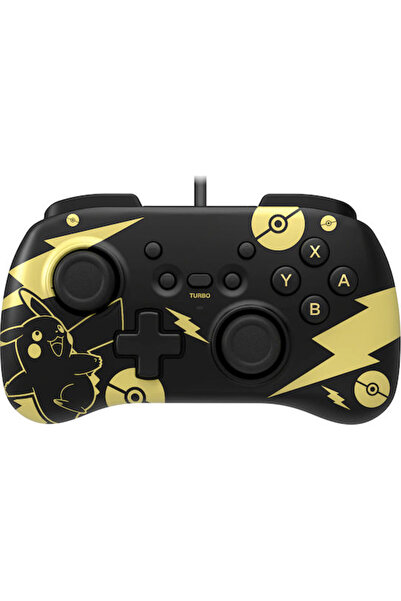 Hori Horipad Mini Ενσύρματο για Switch Pokémon: Pikachu Μαύρο & Χρυσό