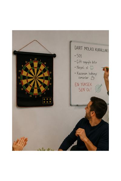 Epilons Magnetic Dart Board for Family and Friends Games, 6 Arrows Included
