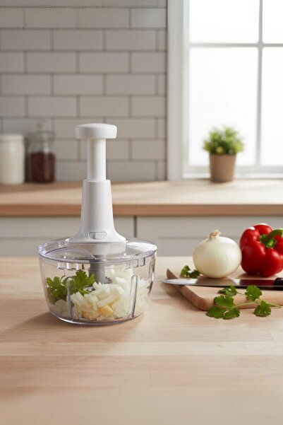 Twin Store Basmali Hand Rondosu Vegetable and Fruit Chopper 2.5 Lt 2 Pieces