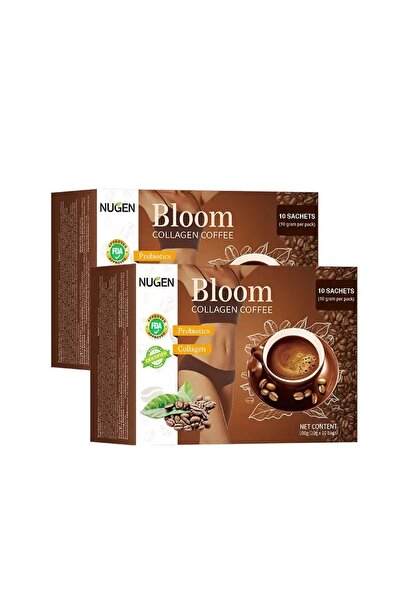 Bloom قهوة الكولاجين من نوجين |   10 أكياس صغيرة |   مزيج التألق للبشرة والصح...