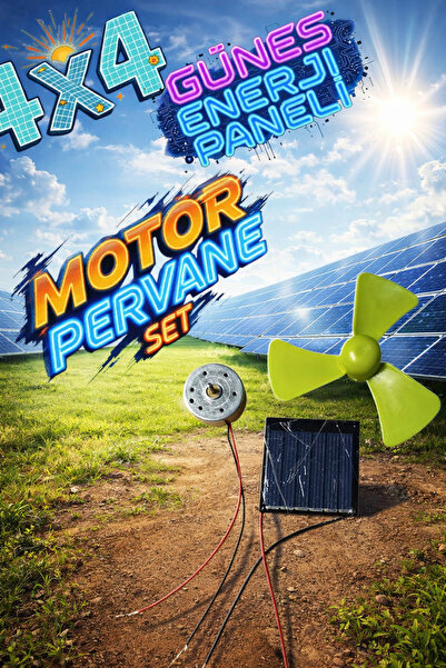 HBNC 4x4 Güneş Enerji Paneli Motor Pervane Seti – Eğitim ve Deney Kiti