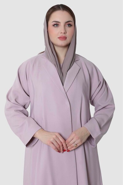 Stylish Fashion عباية من ستايلش فاشن لف باللون الوردي ثلاث قطع