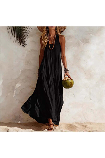 NEXBUY ™ Cotton-Linen Resort Vest Dress