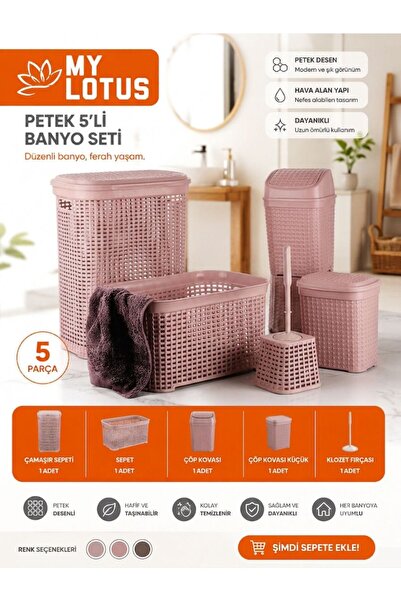 MY LOTUS 5 Lİ BANYO SETİ
