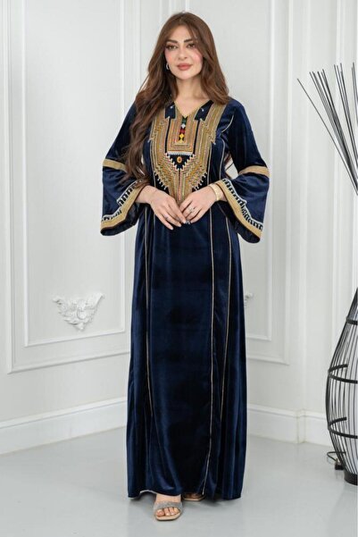 riva fashion جلابيه مخمل تراثي قمه الابداع كم فرنسي