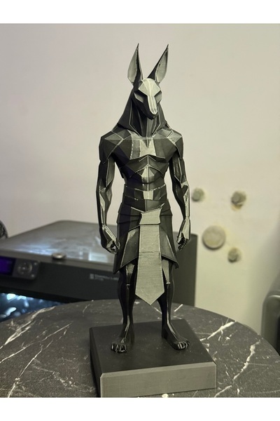 3D Mısır Tanrısı Anubis Heykeli Baskı