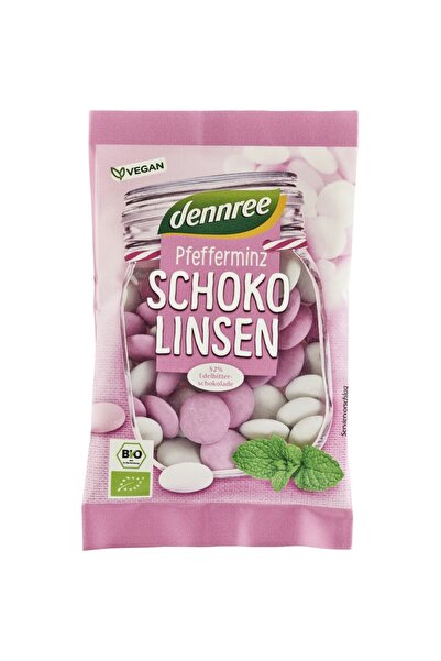 Dennree Bomboane cu menta piperata si ciocolata amaruie,
