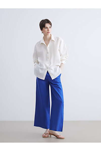LC Waikiki I Beli Corded 100% Linen Women's Pants from Freezen Store