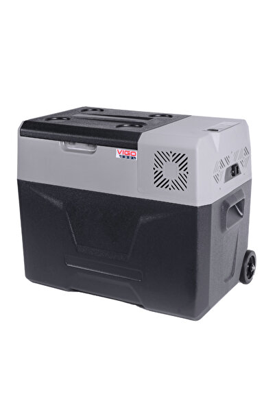 Vigo Cool Frigider auto 40 L, portabil, cu compresor, 12/24/230 V, cu roți și...