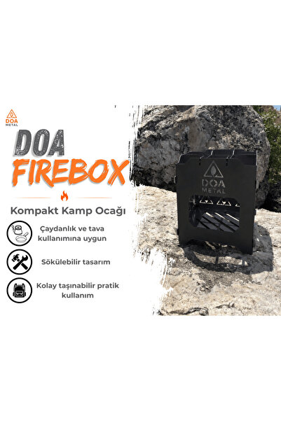 Doa Metal Doa Firebox - Metal Ateş Kutusu Çaydanlık Tava Uyumlu