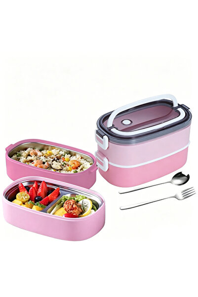 GGEROU Stainless Steel Lunch Box for Kids, 1400ML 2 Layer Meal Container With...