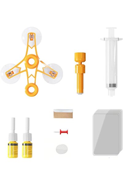 Arabest Windshield Repair Kit,Rock Chip,Crack,Star-Shaped Crack Fix,Pressure ...