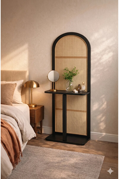 Icon Contemporary Arched Organizer Stand with Resin Board and Wood Frame in D...